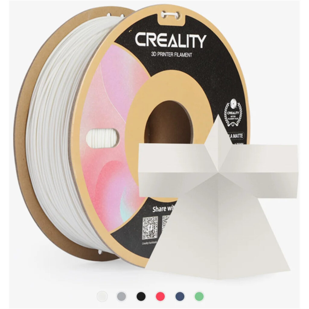 Creality Cr Pla Filament Matte White Kg Roll Mm Compatible With