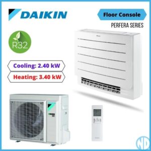 DAIKIN 2.4kW PERFERA Floor Console Heat pump Air Conditioner - FVXM25A - NZDEPOT