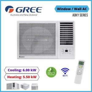 Gree Aoky 6.0kW R32 Window Wall Air Conditioner GJH21AE K6NRNG1A NZ DEPOT