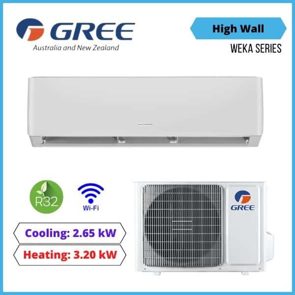 Gree Weka 2.65kW R32 High Wall Inverter GWH09AGCXB K6DNA1A NZ DEPOT