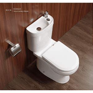 2 in 1 Toilet Basin Combo Combined Toilet and Sink 3806 Suite NZ DEPOT