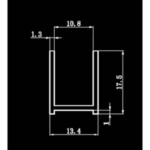 Buy Aluminium U-Channel for 10mm Glass Shower Screens - Black Online - Accessories - Spare Parts - 2 - NZ Depot Delivery