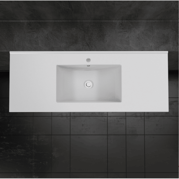 Ceramic Cabinet Basin - Rectangle Series 1200 Single, Ceramic Cabinet Basin - NZ DEPOT