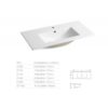 Ceramic Cabinet Basin - Rectangle Series DT1200, Ceramic Cabinet Basin - NZ DEPOT