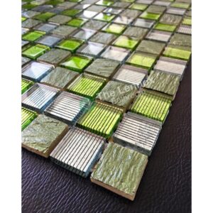 Glass And Carving Resin Mosaic Tile Green NO217 Mosaic Tile NZ DEPOT 1