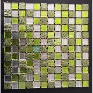 Glass And Carving Resin Mosaic Tile Green NO217 Mosaic Tile NZ DEPOT