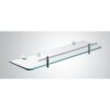 Glass shelf - Square Wall Hung Series With Chrome Rail 2100-08, Bathroom accessories - NZ DEPOT
