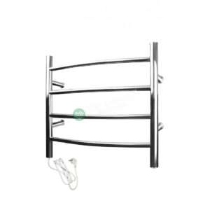 Heated Towel Rail Round 4 Bar ETW29 Left