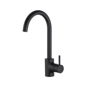 Kitchen Sink Mixer - Round Series 115CP -Black