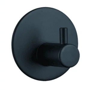 Buy Robe Hook - Round Wall Hung Series 2200-01Matt Black Online - Accessories - Bathroom accessories - 1 - NZ Depot Delivery
