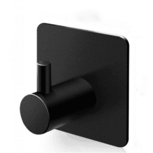 Robe Hook - Square Wall Hung Series 2100-01Matt Black, Bathroom accessories - NZ DEPOT