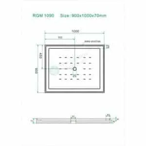 Buy Shower Box - Gulf Series 2 Sides (900x1000x1950mm) Folding Door Online - Shower Enclosures - Rectangle Shower - 8 - NZ Depot Delivery