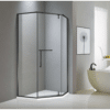 Shower Glass - Bay Series 2 Sides (1000x1000x1900mm) - Matt Black, Angle Shower - NZ DEPOT