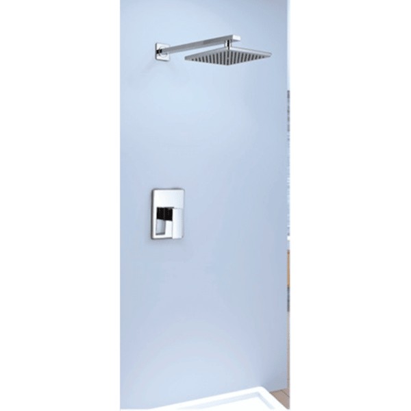 Shower Mixer - Square Series Fa0106 + Ceiling Mount Raining Shower Head, Shower Mixer - Nz Depot