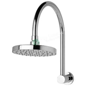 Shower Rose - Wall Mount Gooseneck Arm Round L9051