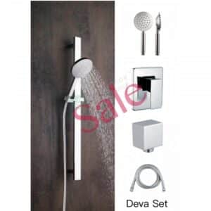 Shower Slide Combo Mains Pressure Deva Set