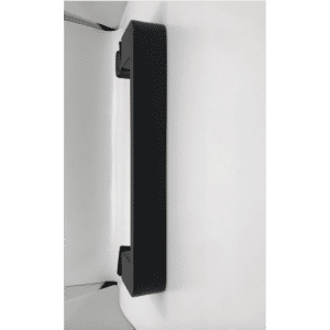 Shower glass door handle - 210mm Square Tube Black