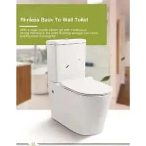 Buy Toilet Suite - BTW Bella Rimless Flushing - A3314 Online - Toilets - Back to wall - 1 - NZ Depot Delivery