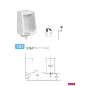 Buy Urinals - ceramic shallow open bowl 380x440mm - KX201 Online - Toilets - Urinals - 2 - NZ Depot Delivery
