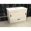 Vanity - Dekkor Series Plywood L900 Gloss White (Slim Basin) - 100% Water Proof, Freestanding - Square Basin - NZ DEPOT