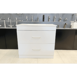 Vanity Etham Series 900mm White E900 White Freestanding Square Basin NZ DEPOT 1