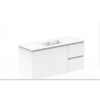 Vanity - Heron Series Plywood N1200 in White Color - 100% Water Proof, Wall Hung - NZ DEPOT