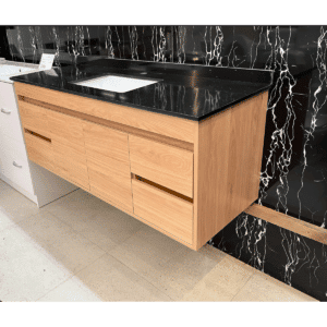 Vanity - Heron Series Plywood N1200 in Wooden Color  With Engineering Stone Top - 100% Water Proof