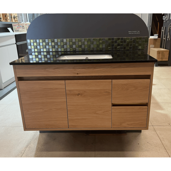 Vanity - Heron Series Plywood N900 In Wooden Color With Engineering Stone Top - 100% Water Proof