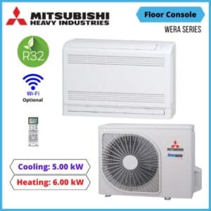 Mitsubishi Heavy Industries 5.0kW WERA™ SERIES SRF50ZSX W Floor Console Air Conditioner NZ DEPOT
