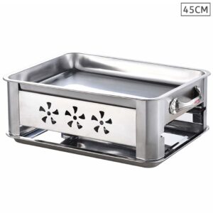 45cm Portable Stainless Steel Outdoor Chafing Dish BBQ Fish Stove Grill Plate, Furniture, Kitchen & Dining Room Furniture, Buffets, Sideboards & Kitchen Islands, , ,  - NZ DEPOT 1