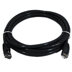 8Ware PL6A 2BLK Cat6a UTP Ethernet Cable Snagless 2m Black NZDEPOT - NZ DEPOT