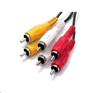 8Ware QK-8080 Audio Cable 3 x RCA Plug - 3 x RCA Plug 2m - NZ DEPOT