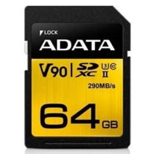 ADATA Premier ONE UHS II 64GB SDXC Read up to 290MBs Write up to 260MBs UHS II U3 NZDEPOT - NZ DEPOT
