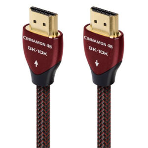 AUDIOQUEST HDM48CIN100 Cinnamon 48G 1M HDMI cable. Solid 1.25 silver Resolution 48Gbps up to8K 60 Supports enhanced audio return eAR Noise Dissipation level 1 Direct controlled conductors. NZDEPOT - NZ DEPOT