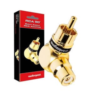 AUDIOQUEST female RCA to right angle male RCA. NZDEPOT - NZ DEPOT
