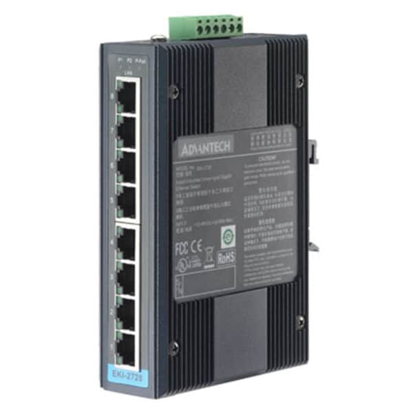 Advantech EKI-2728-CE 8Port Unmanaged GBE Ethernet - NZ DEPOT