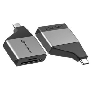 Alogic ULCSDMN-SGR Ultra Mini USB- C (Male) to SD and Micro SD Card Reader (Female) Adapter - NZ DEPOT