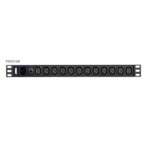 Aten PE0212G 12 Port 1U Basic PDU supports up to 15A with 12 IEC C13 outputs