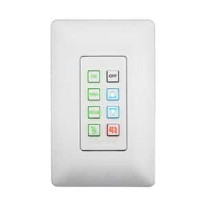 Aurora DXB-8I-W 8 Button Single Gang Button Panel - NZ DEPOT