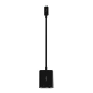 Belkin 3.5 mm Audio USB Charge RockStar Adapter Charge and Listen at the Same Time Black NZDEPOT 1