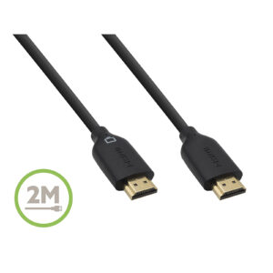 Belkin F3Y021BT2M 2M Gold-Plated HDMI Cable High Speed w Ethernet Full 1080p support 3D Compatible 4K Cinema resolution 2-layer shielding restricts outside interference > PC Peripherals & Accessories > Cables > HDMI Cables - NZ DEPOT