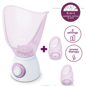 Beurer Beauty FS60 Facial sauna is ideal both for cosmetic facial care and for inhalation with the appropriate steam attachment for mouth and nose inhalation. - NZ DEPOT