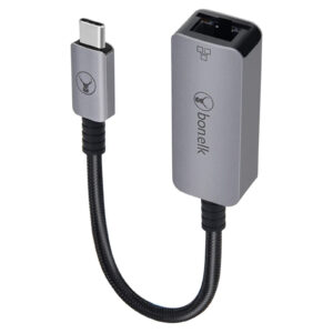 Bonelk USB-C to Gigabit Adapter - 15cm - Space Grey - NZ DEPOT