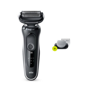 Braun Series 5 50-W1600S Wet & Dry shaver with 1 attachment The EasyClean system delivers a fast and easy cleaning without removing the shaver head - NZ DEPOT