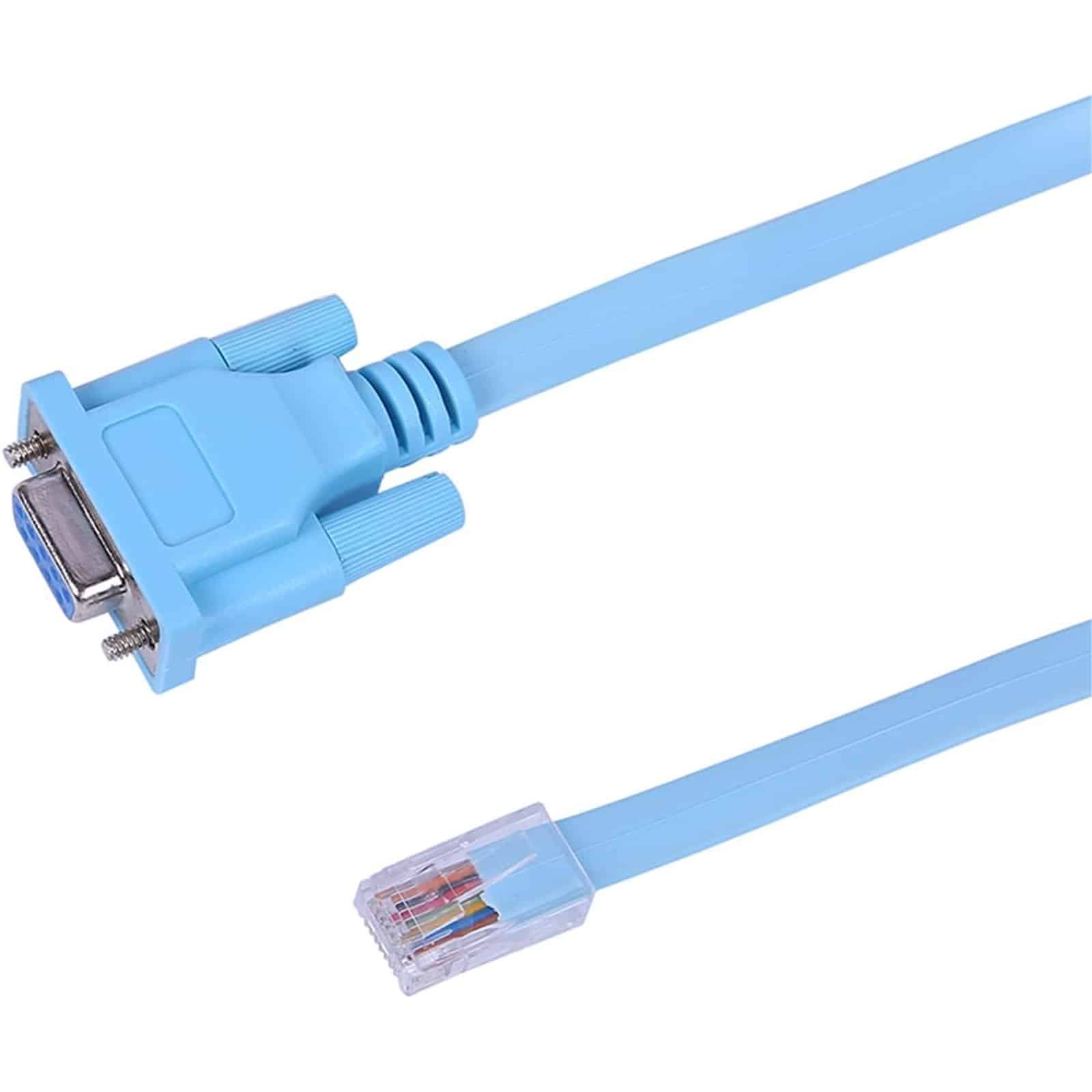 Cisco Console Cable 9pin DB9 Female Serial RS232 Port to RJ45 Male
