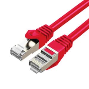 Cruxtec 0.5m Cat7 Ethernet Cable - Red Color -- 10Gb / SFTP Triple Shielding / Oxygen Free Copper Conductor / Gold-plated RJ45 Connectors with Nickel-plated Copper Shell / Fluke Test Passed - NZ DEPOT