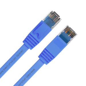 Cruxtec 10m Cat6 Flat Ethernet Cable - Blue Color - NZ DEPOT