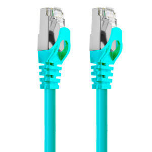Cruxtec 1m Cat7 Ethernet Cable Green Color 10Gb SFTP Triple Shielding Oxygen Free Copper Conductor Gold plated RJ45 Connectors with Nickel plated Copper Shell Fluke Test Passed NZDEPOT 1