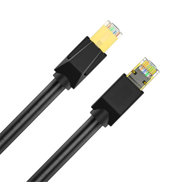 Cruxtec 1m Cat8 Ethernet Cable - Black Color 40Gb/ SFTP Triple Shielding - NZ DEPOT