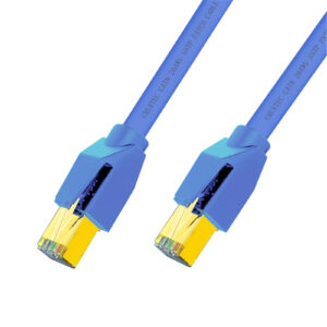 Cruxtec 1m Cat8 Ethernet Cable Blue Color 40Gb SFTP Triple Shielding NZDEPOT 1